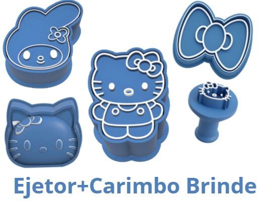 Kit Hello Kitty + Carimbo Brinde